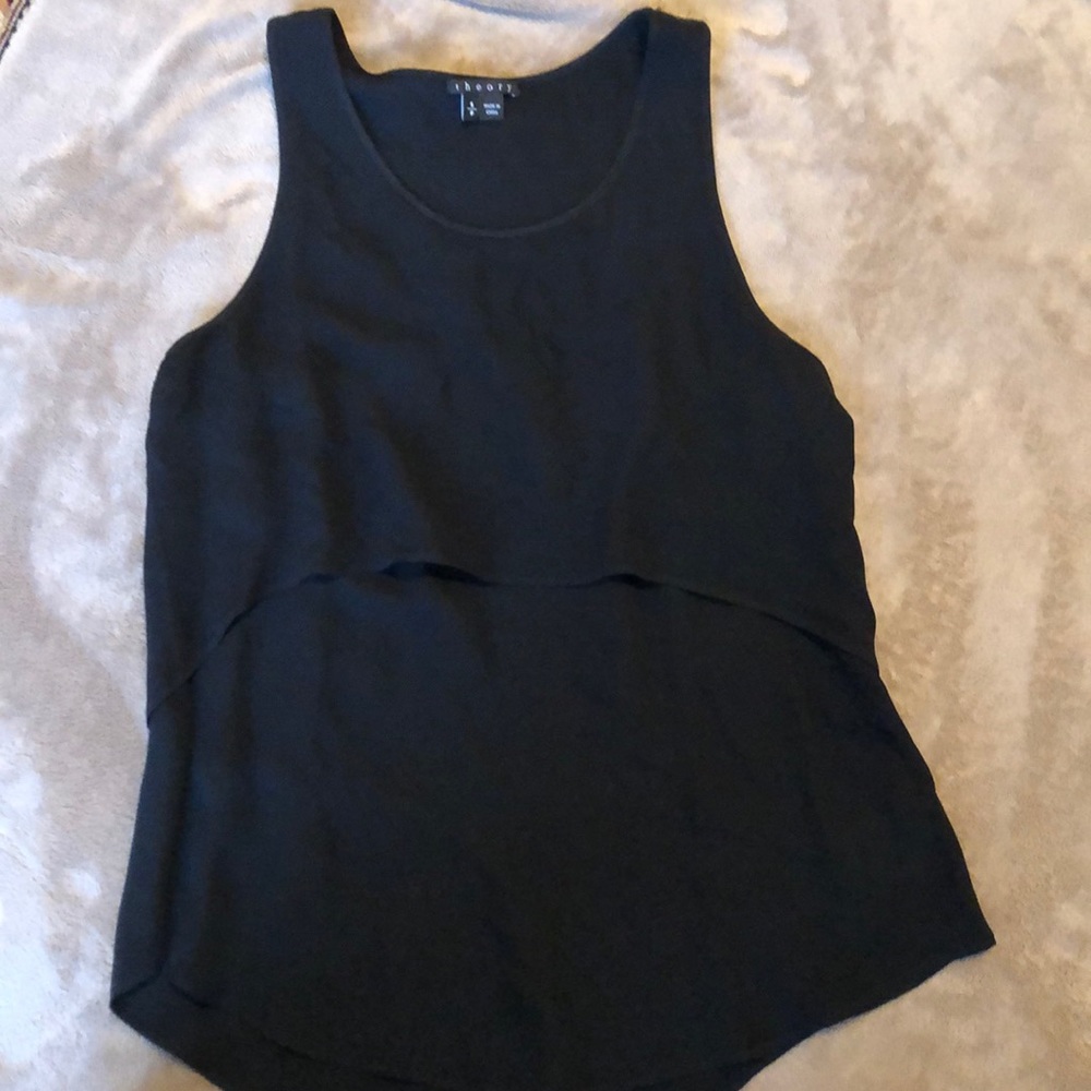 Silk drape tank by Theory Sz S